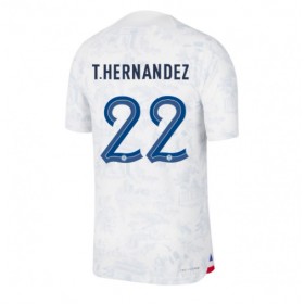 Frankrike Theo Hernandez #22 Borta Kläder VM 2022 Kortärmad